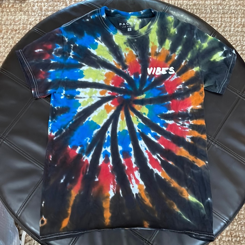 EUC Black with tie dye swirl T-Shirt